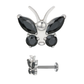 Bella - Titanium Butterfly Stud