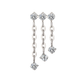 Caterina - Titanium Triple Dangle Chain Stud