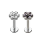 Rosita - Titanium Flower Stud