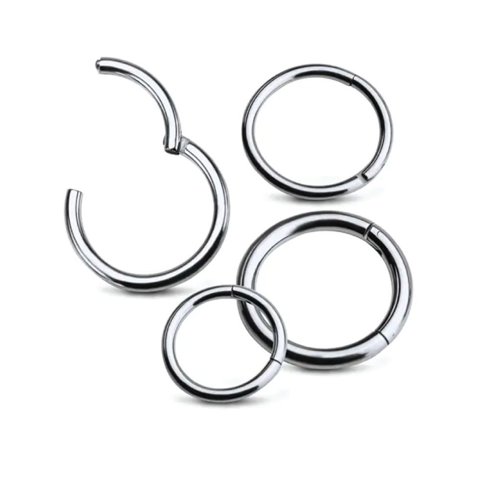 Lana - Plain Titanium Segment Ring – Cura - Piercing Jewellery