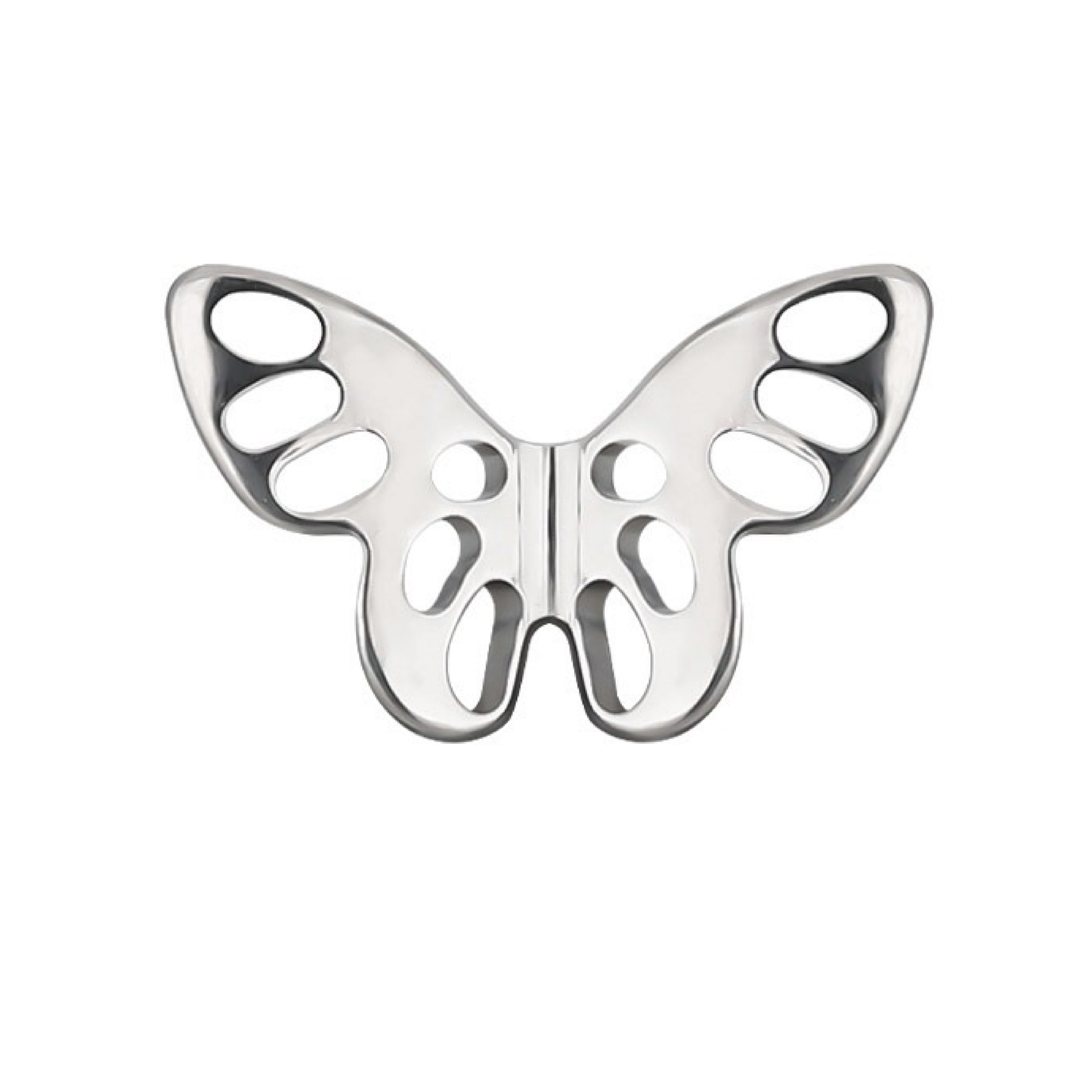 Gia - Hollow Butterfly Stud