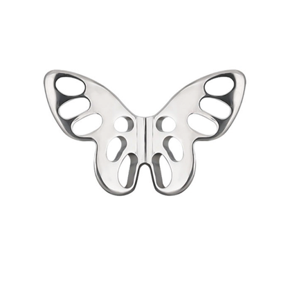 Gia - Hollow Butterfly Stud