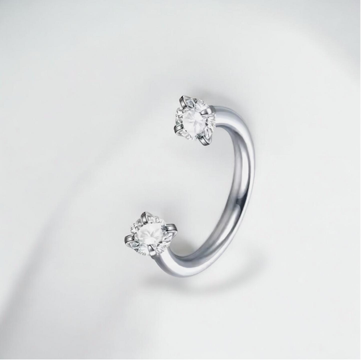 Hera - C Hoop Double Stud