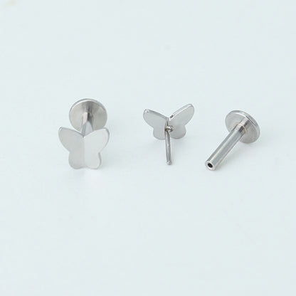 Aria - Surgical Steel Threadless Butterfly Stud