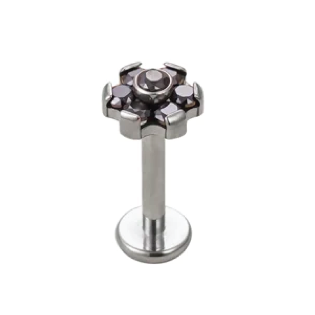 Rosita - Titanium Flower Stud