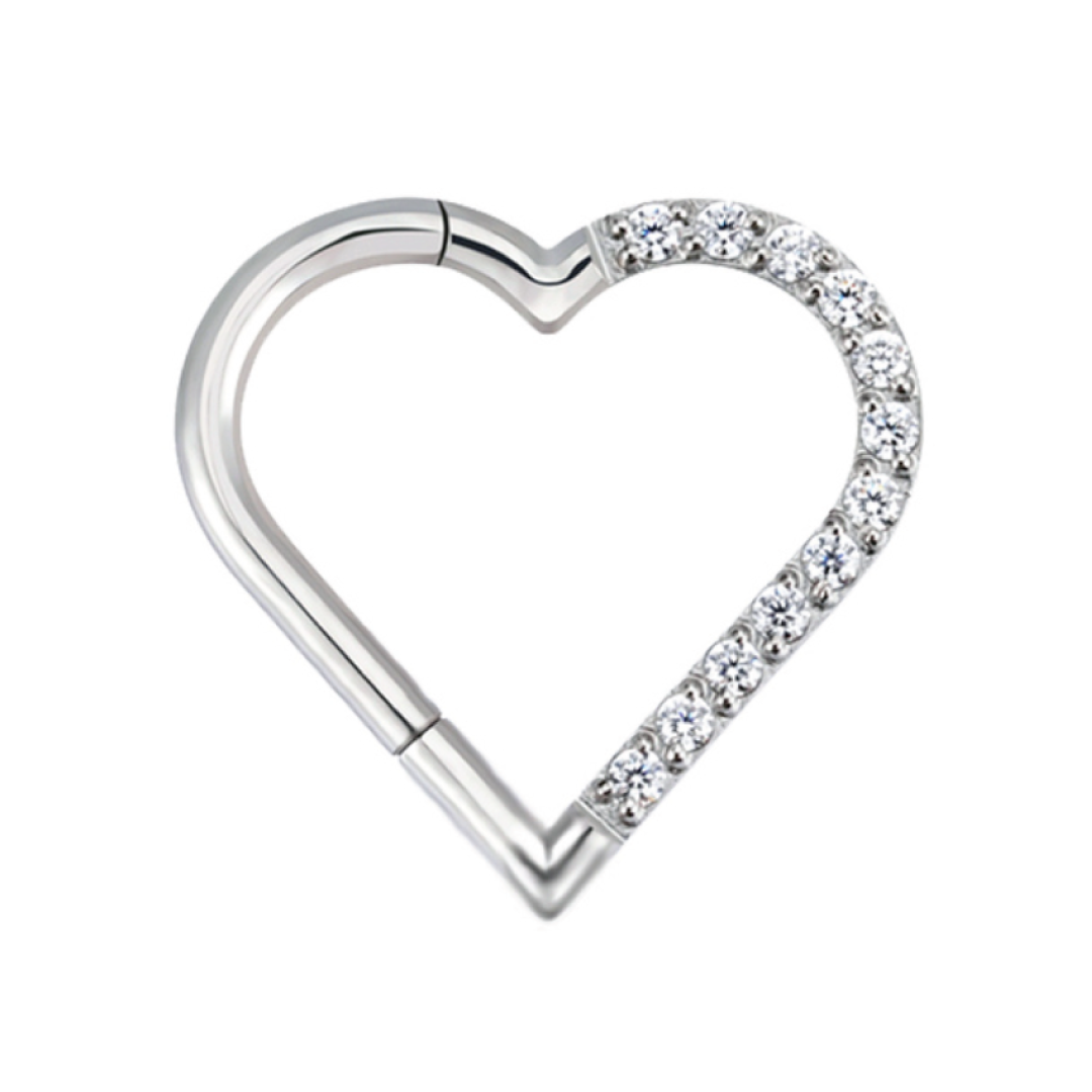 Daith piercing hot sale heart ring