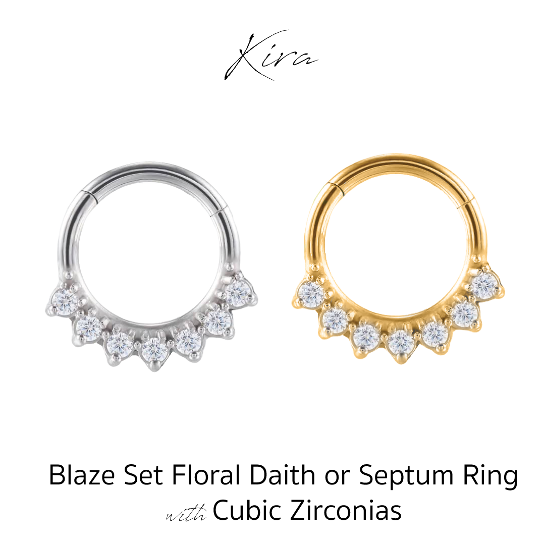 Kira - Surgical Steel Blaze Daith Ring