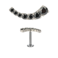 Milana - Titanium Descending Curved Stud