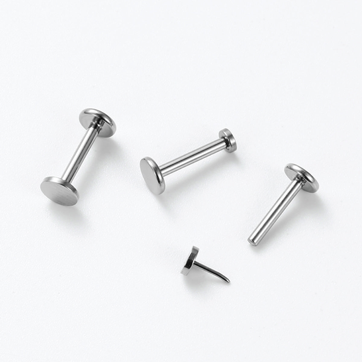 Jane - Titanium Threadless Disk Stud